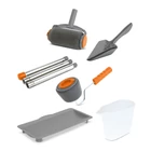 Kép 1/5 - Csepegésmentes festőhenger festékadagoló tartállyal (6 részes)