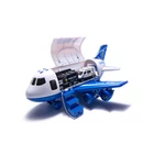 Kép 9/9 - Rendőrautó szállító játék repülőgép