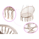 Kép 2/2 - Függőhinta, függőszék, 80cm, ekrü