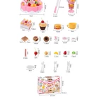 Kép 4/5 - 75 részes születésnapi zsúrkészlet (pink)