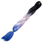 Kép 2/2 - Szintetikus hajfonat (fekete-rózsaszín-sötétkék)