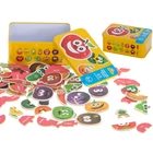Kép 1/6 - 25 db gyümölcs-zöldség puzzle alumíniumdobozban