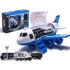 Kép 1/9 - Rendőrautó szállító játék repülőgép