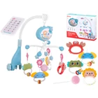 Kép 1/6 - Távirányítós zenélő körforgó kiságyhoz-kék