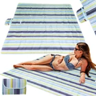 Kép 1/10 - Strand szőnyeg piknik takaró 200x200cm - kék