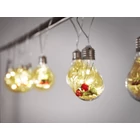 Kép 7/7 - LED gömb fényfüzér belső dekorációval 3m 50LED - meleg fehér