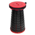 Kép 4/7 - Összecsukható teleszkópos kempingszék zsámoly - piros