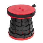 Kép 6/7 - Összecsukható teleszkópos kempingszék zsámoly - piros