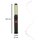 Kép 2/14 - Akkumulátoros műhelylámpa USB COB - mágneses