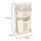 Kép 7/12 - Két szintes gurulós tároló kocsi játékokhoz és ruhákhoz