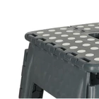 Kép 3/7 - Csúszásmentes összecsukható szék 39cm sötétszürke