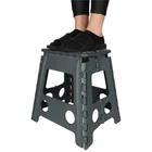 Kép 6/7 - Csúszásmentes összecsukható szék 39cm sötétszürke