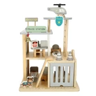 Kép 3/7 - Fából készült rendőrőrs + helikopter, rendőrautó