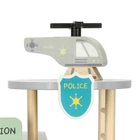 Kép 4/7 - Fából készült rendőrőrs + helikopter, rendőrautó