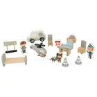 Kép 6/7 - Fából készült rendőrőrs + helikopter, rendőrautó