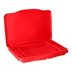 Kép 4/8 - Gyermek autós asztal tárolórekesszel piros