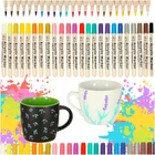 Kép 1/13 - Akril filctollak, DIY vízálló filctollak 24 db.