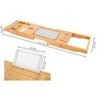 Kép 9/9 - Bambusz állítható fürdőpolc