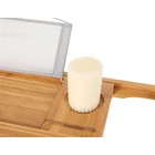 Kép 8/9 - Bambusz állítható fürdőpolc