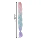 Kép 4/4 - Szintetikus hajfonat rózsaszín-lila