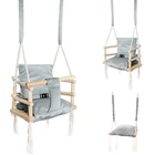 Kép 1/6 - 3in1 szürke babahinta