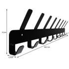 Kép 6/6 - Fali ruha akasztó (fekete)