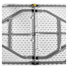 Kép 9/13 - Összecsukható kerti asztal 180 cm + 2 pad