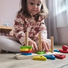 Kép 12/14 - Fából készült toronyépítő játék