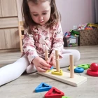 Kép 13/14 - Fából készült toronyépítő játék