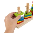 Kép 3/14 - Fából készült toronyépítő játék