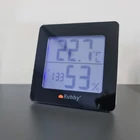 Kép 3/8 - Digitális LCD kijelzős páratartalom- és hőmérő ébresztőórával
