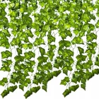 Kép 2/9 - Mesterséges borostyánfüzér - garland - 6,3m