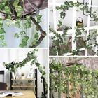 Kép 3/9 - Mesterséges borostyánfüzér - garland - 6,3m