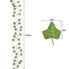 Kép 8/9 - Mesterséges borostyánfüzér - garland - 6,3m