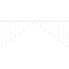 Kép 4/12 - Fényfüggöny 136 LED-meleg fehér