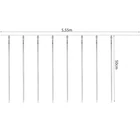 Kép 9/9 - Fényfüzér jégcsap 36 LED 50 cm hideg fehér