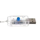 Kép 13/15 - Fényfüggöny 138 LED USB- hideg fehér