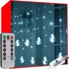 Kép 1/15 - Gömb LED fényfüggöny (108LED, USB, hideg fehér)