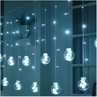 Kép 3/15 - Gömb LED fényfüggöny (108LED, USB, hideg fehér)