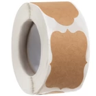 Kép 11/15 - Öntapadós barna címkék (300 db)