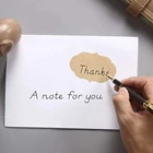 Kép 8/15 - Öntapadós barna címkék (300 db)