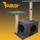 Kép 11/15 - Purlov macska kaparófa szürke 71 cm
