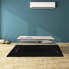 Kép 8/10 - Padlóvédő székalátét nagy 100 x 140 cm fekete