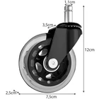 Kép 7/7 - Malatec kerekek irodai székhez - 5 db. 
