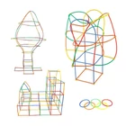 Kép 11/18 - Szívószál építő készlet 408 db