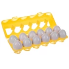 Kép 3/8 - Szortírozó puzzle tojás egy kerékben / extrudáló készlet