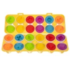 Kép 4/8 - Szortírozó puzzle tojás egy kerékben / extrudáló készlet