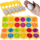 Kép 1/8 - Szortírozó puzzle tojás egy kerékben / extrudáló készlet