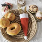 Kép 8/9 - Karácsonyi evőeszköz tartó 12 részes - Mikulássapka