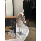 Kép 7/9 - Szürke tündér karácsonyi figura 